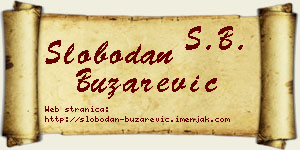 Slobodan Buzarević vizit kartica
